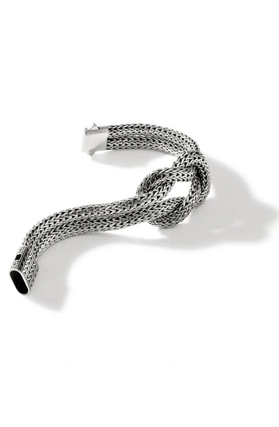 John Hardy Classic Chain Knot Layered Rope Bracelet In Silver