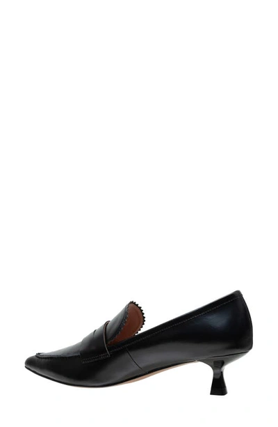 Shop Linea Paolo Calisto Kitten Heel Loafer Pump In Black