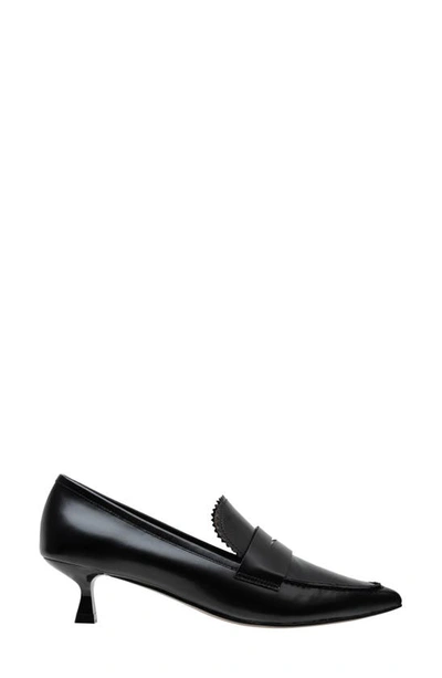 Linea Paolo Calisto Pointed Toe Loafer Pump In Black