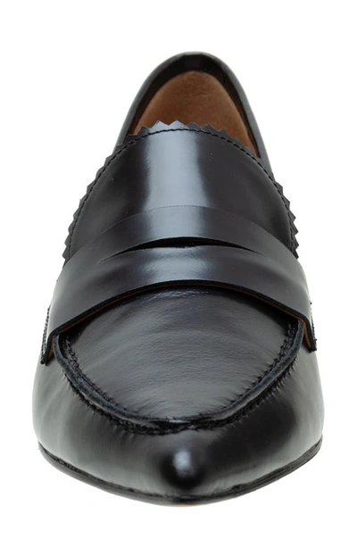 Linea Paolo Calisto Pointed Toe Loafer Pump In Black