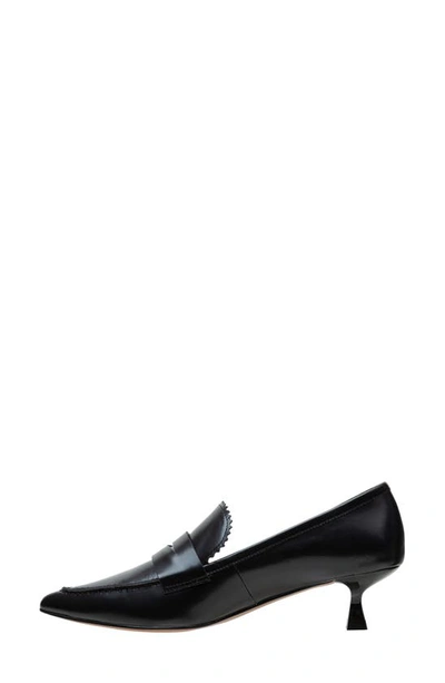 Linea Paolo Calisto Pointed Toe Loafer Pump In Black