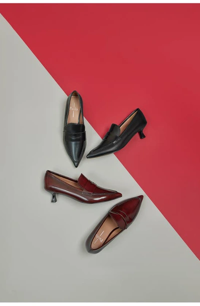 Linea Paolo Calisto Pointed Toe Loafer Pump In Black