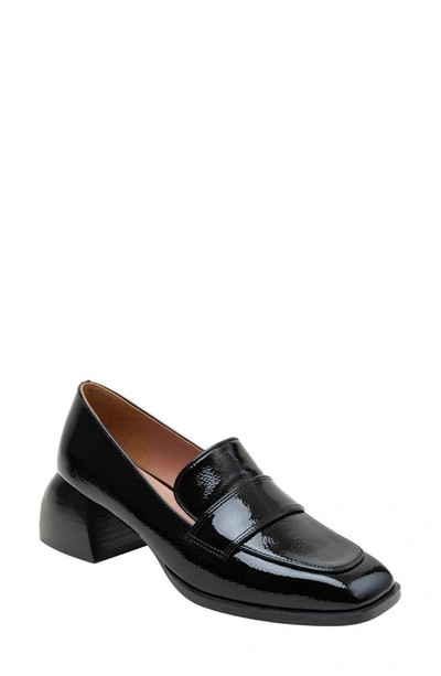 Shop Linea Paolo Malone Loafer Pump In Black Patent