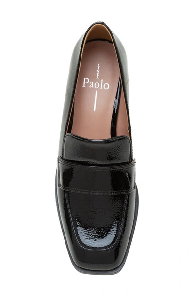 Shop Linea Paolo Malone Loafer Pump In Black Patent