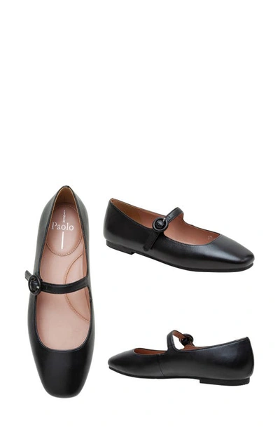 Linea Paolo Mona Mary Jane Flat In Black