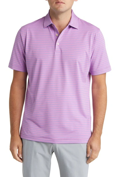 Shop Peter Millar Drum Performance Jersey Polo In Oleander