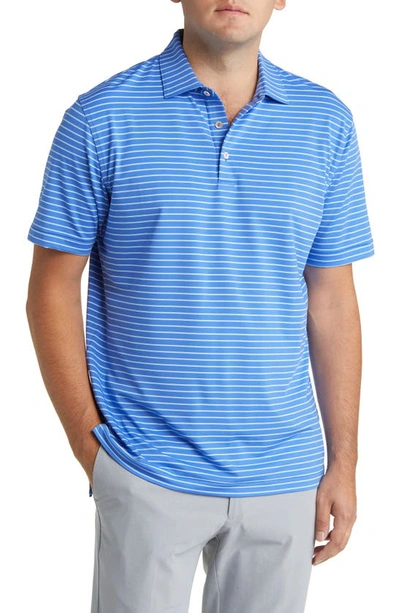 Shop Peter Millar Drum Performance Jersey Polo In Sapphire