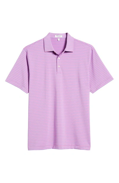 Shop Peter Millar Drum Performance Jersey Polo In Oleander