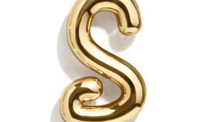 Shop Baublebar Bubble Initial Necklace In Gold S
