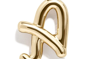 Shop Baublebar Bubble Initial Necklace In Gold A