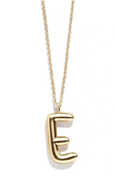 Shop Baublebar Bubble Initial Necklace In Gold E