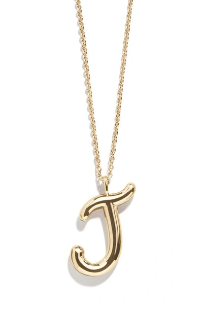 Shop Baublebar Bubble Initial Necklace In Gold J