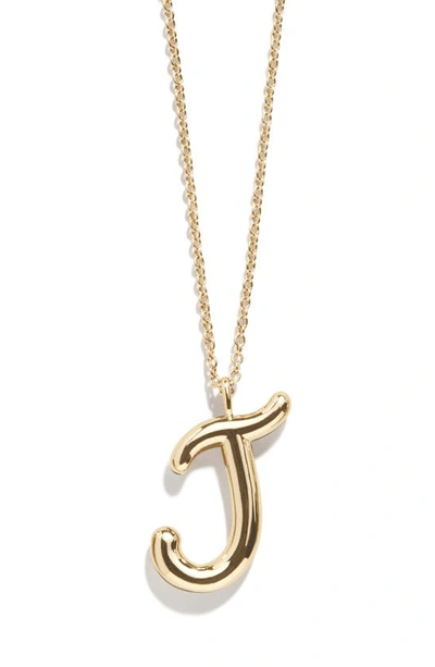Baublebar Bubble Initial Necklace In Gold J