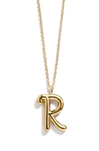 Shop Baublebar Bubble Initial Necklace In Gold R