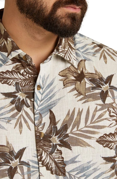 Shop Johnny Bigg Hutton Floral Short Sleeve Button-up Shirt In Natural