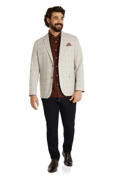 Johnny Bigg Zane Check Sport Coat In Haze