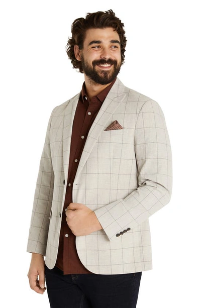 Johnny Bigg Zane Check Sport Coat In Haze
