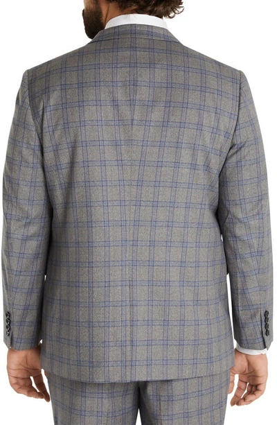 Johnny Bigg Patterson Windowpane Stretch Sport Coat In Grey