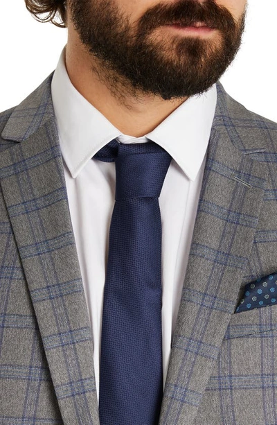 Johnny Bigg Patterson Windowpane Stretch Sport Coat In Grey