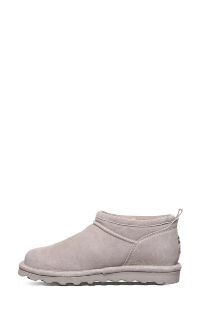 Shop Bearpaw Super Shorty Genuine Shearling Lined Bootie In Mushroom