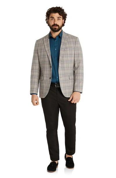 Shop Johnny Bigg Haynes Check Blazer In Stone