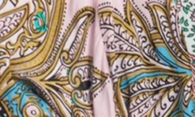 Saachi Medallion Print Duster In Pink