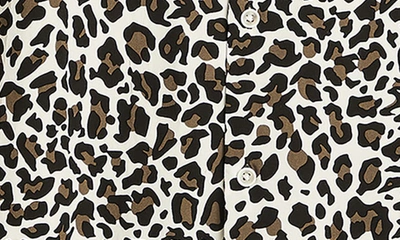 Johnny Bigg Chance Regular Fit Animal Print Short Sleeve Button-up Shirt In White