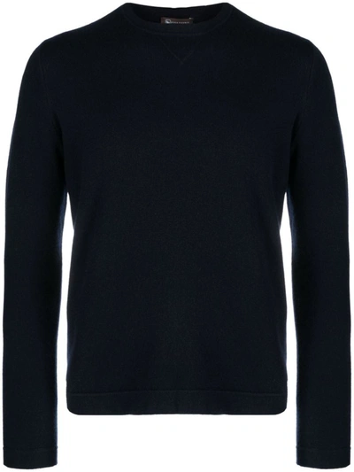 Shop Colombo Cashmere Crewneck Sweater In Blue