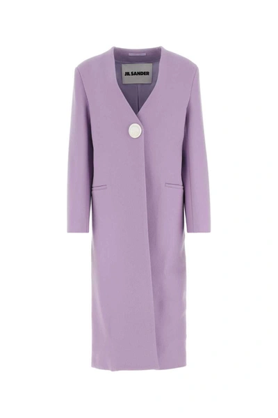 Shop Jil Sander Coats In Purple