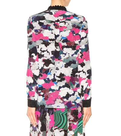 Shop Mary Katrantzou Mica Printed Silk Blouse In Multicoloured