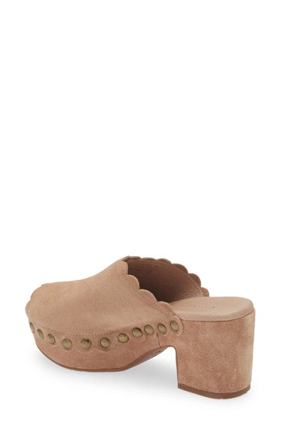 Chocolat Blu Genessis Platform Sandal In Latte Suede