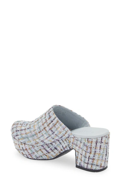 Chocolat Blu Gertie Platform Clog In Blue Multi Tweed