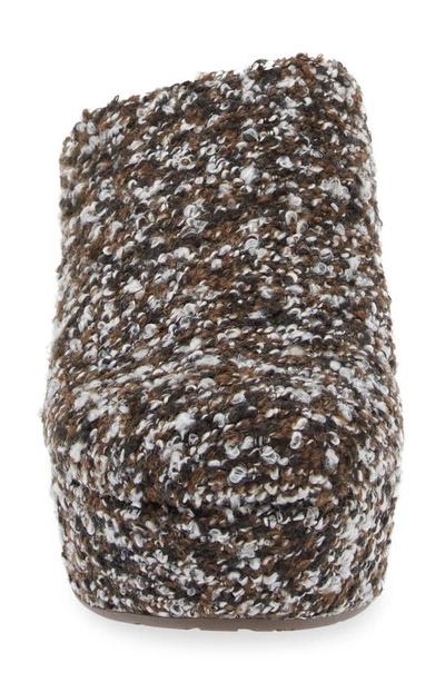 Chocolat Blu Gertie Platform Clog In Brown Multi Tweed