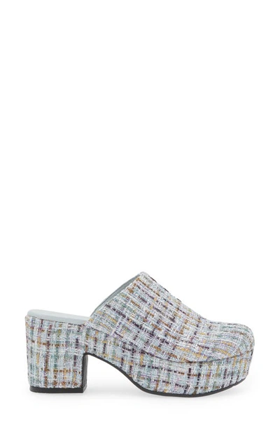 Shop Chocolat Blu Gertie Platform Clog In Blue Multi Tweed