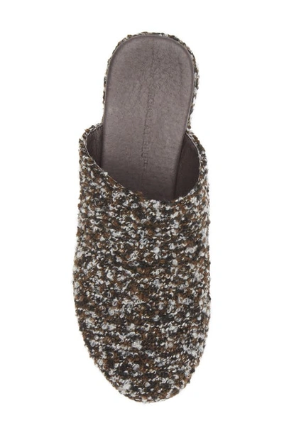 Chocolat Blu Gertie Platform Clog In Brown Multi Tweed