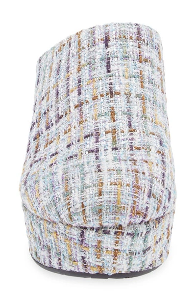 Chocolat Blu Gertie Platform Clog In Blue Multi Tweed