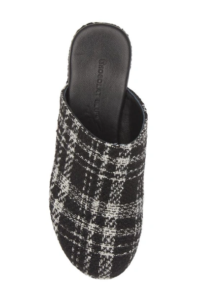 Shop Chocolat Blu Gertie Platform Clog In Black Plaid Tweed