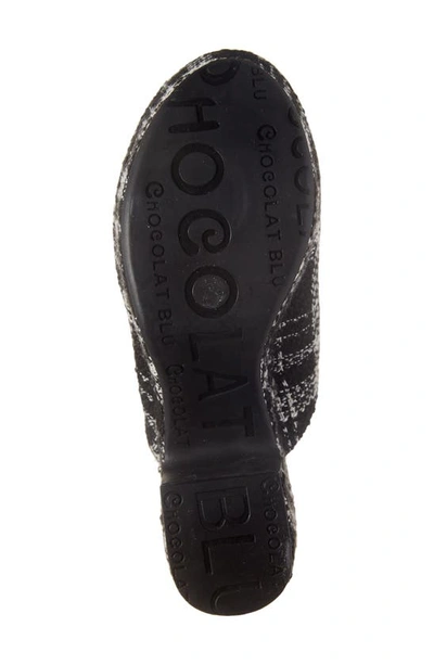 Shop Chocolat Blu Gertie Platform Clog In Black Plaid Tweed