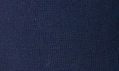 Shop Lauren Ralph Lauren Long Sleeve Cotton & Cashmere Knit Pajamas In Navy