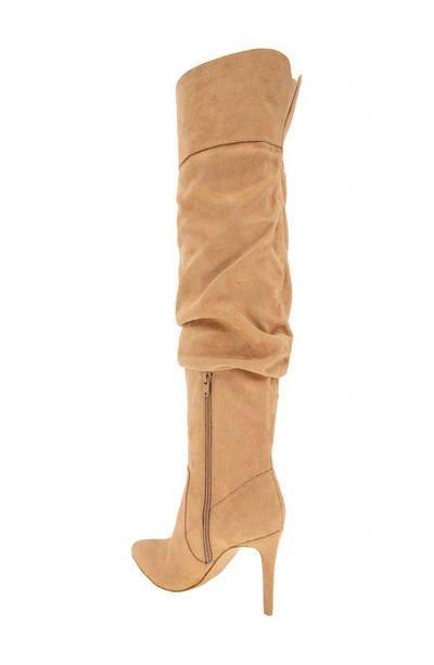 Shop Bcbgeneration Himani Over The Knee Boot In Tan Microsuede