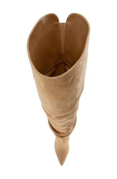 Shop Bcbgeneration Himani Over The Knee Boot In Tan Microsuede