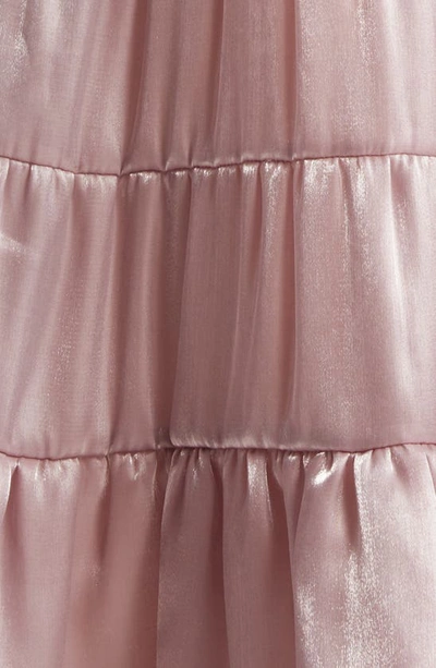 Likely Gianni Mock Neck Tiered Trapeze Dress In Misty Lilac