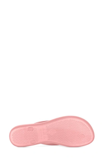 Shop Ipanema Wave Heart Flip Flop In Pink/ Red/ Pink