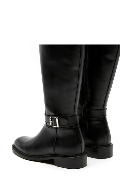 Shop La Canadienne Stevie Mid Calf Boot In Black Leather