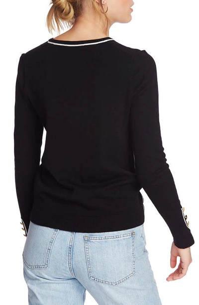Shop Court & Rowe Cotton Blend Sweater In Rich Black