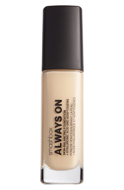 Smashbox Always On Skin-balancing Foundation With Hyaluronic Acid & Adaptogens In F10 O