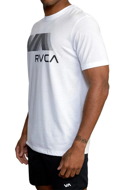 Shop Rvca Va Blur Performance Graphic Tee In White
