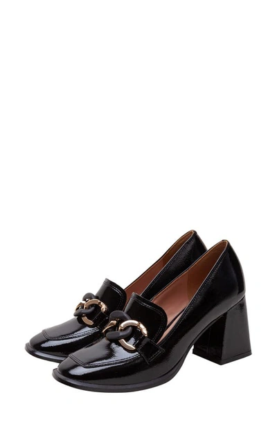 Shop Linea Paolo Cece Block Heel Loafer In Black