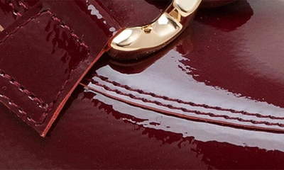 Linea Paolo Cece Block Heel Loafer In Burgundy