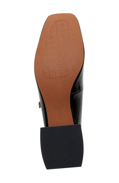 Linea Paolo Monroe Block Heel Mary Jane In Black Patent